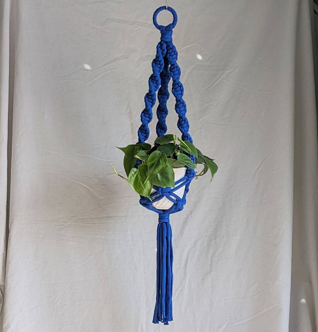Marshmallow Macrame Plant Hanger | Made From Recycled Cotton