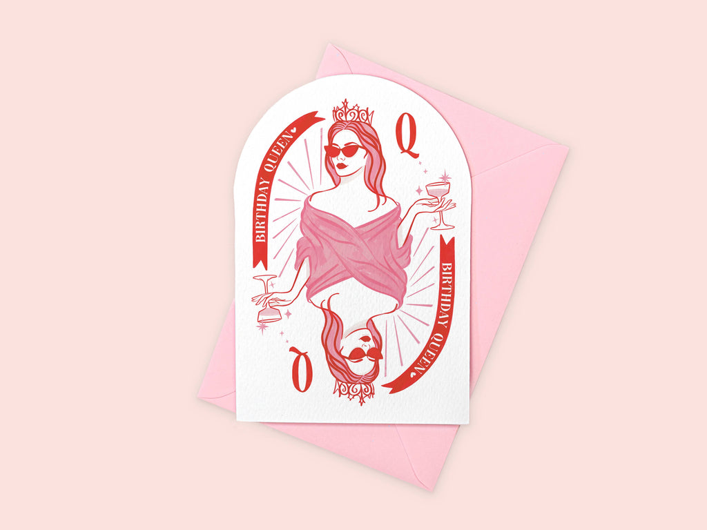Birthday Queen Card | Sassy Feminine Girly Card