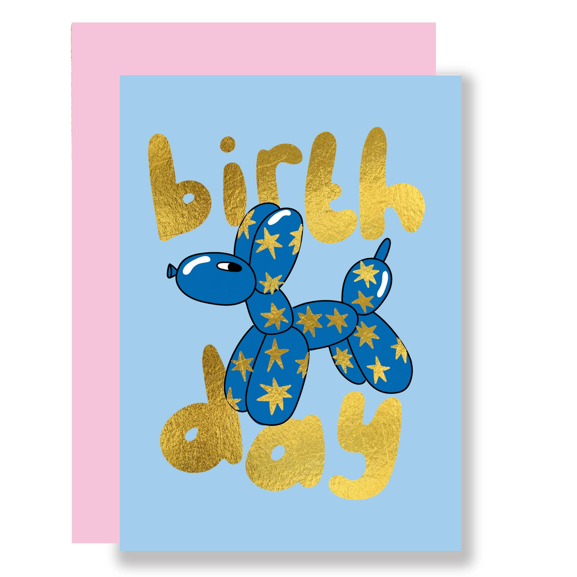 MINI greeting card, birthday balloon greeting card A7