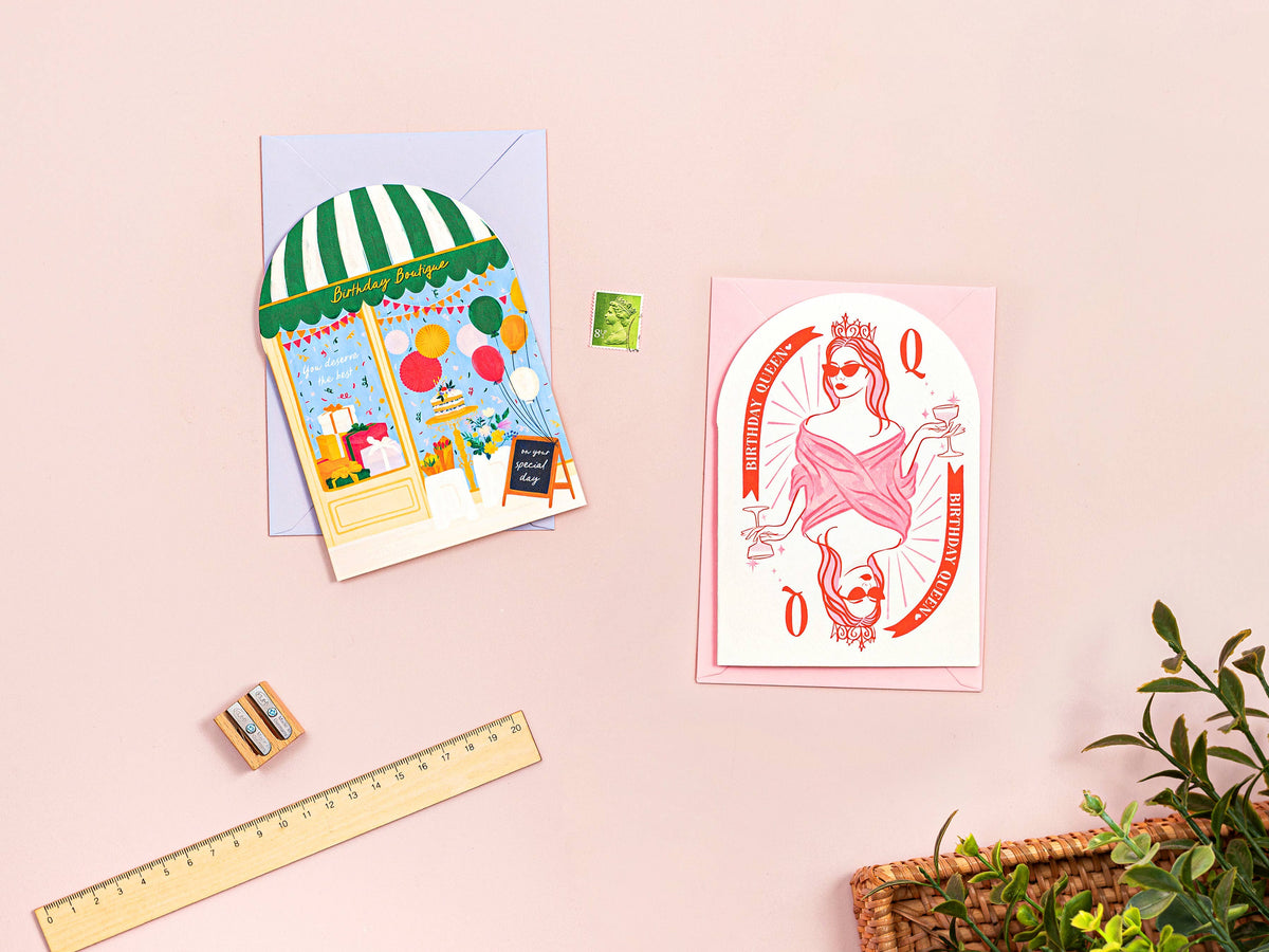 Birthday Queen Card | Sassy Feminine Girly Card