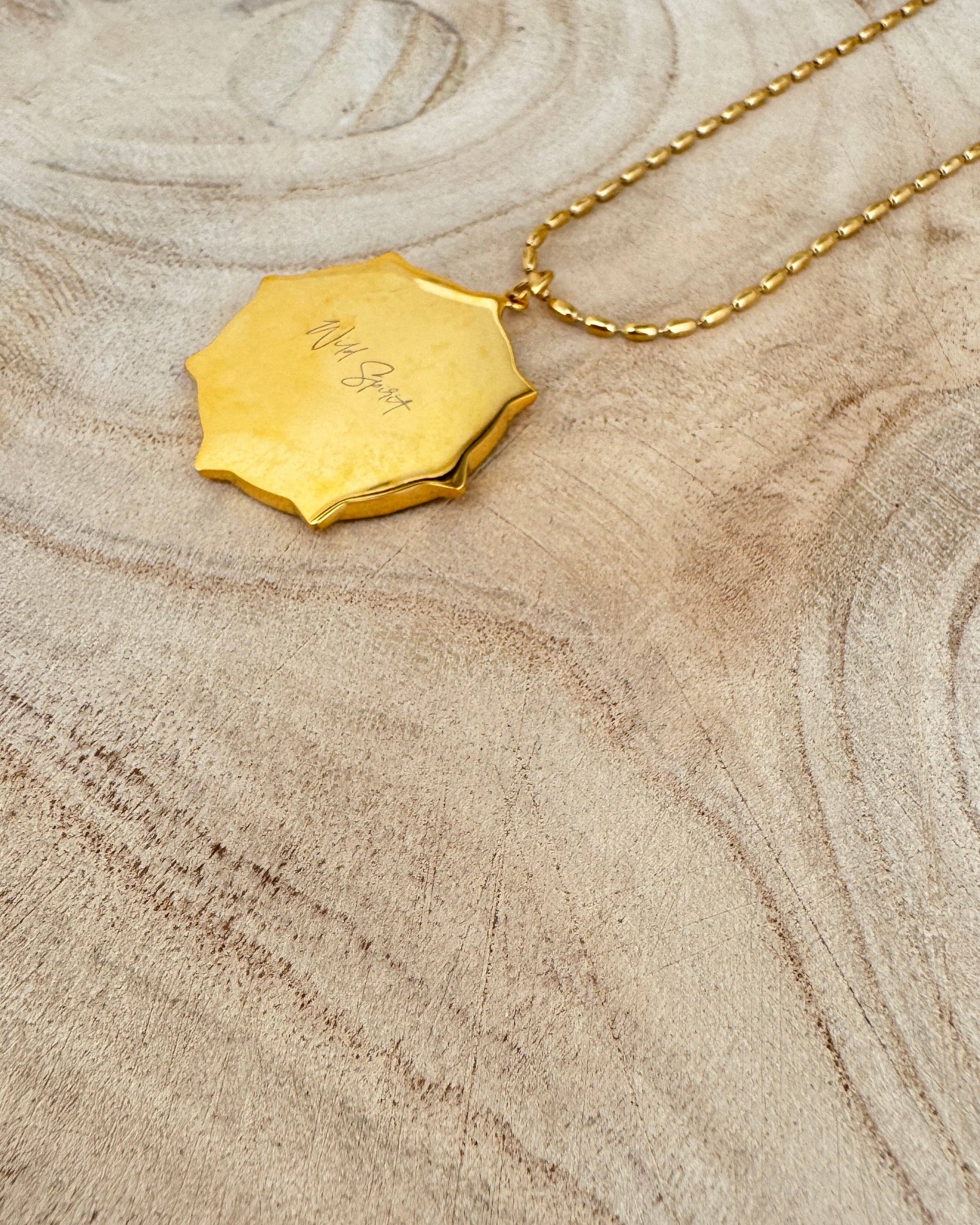The Wild Spirit Cheetah Gold Plated Waterproof Necklace