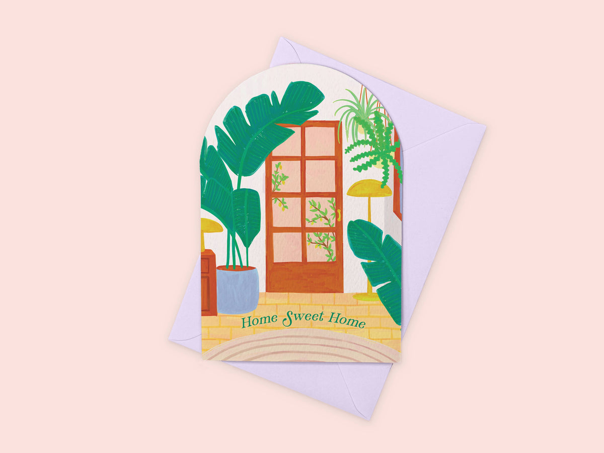 New Home Card | Plants Moving House Greeting Card