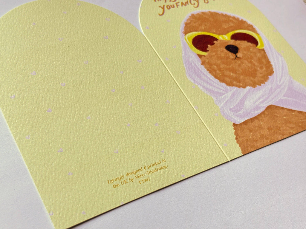 Fancy Bitch Happy Birthday Card | Sassy Feminine Punny