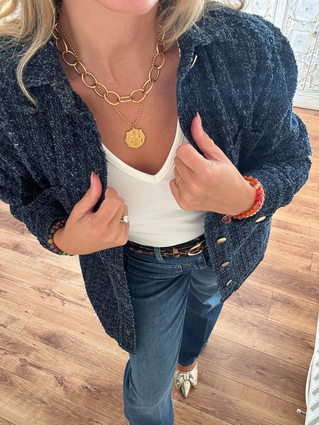 The Wild Spirit Cheetah Gold Plated Waterproof Necklace