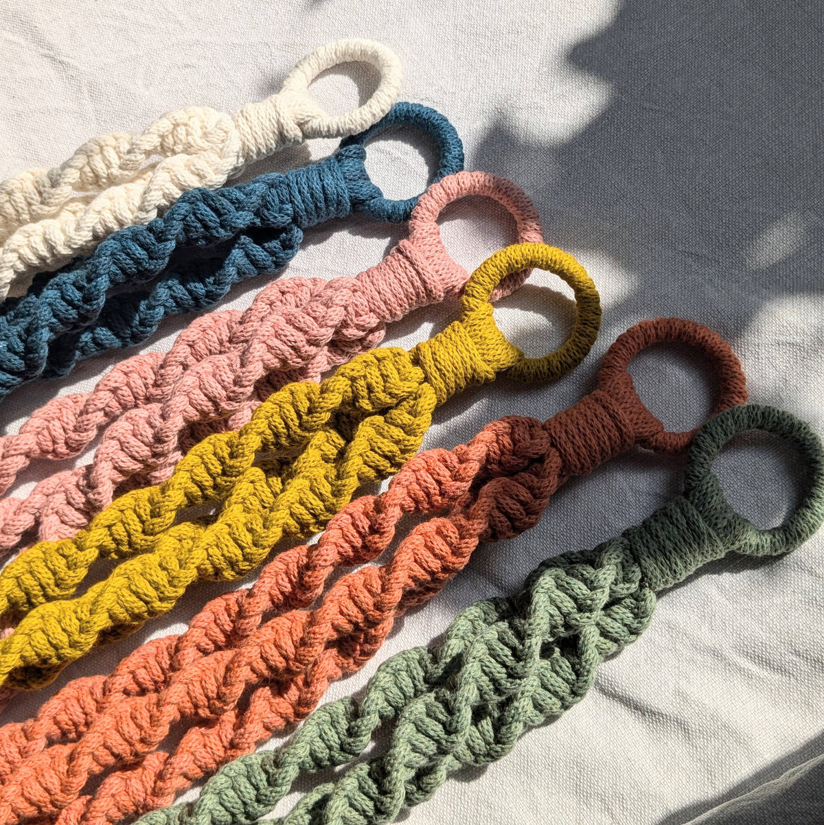 Spiral Macrame Plant Hanger | Eco Friendly | Recycled Cotton