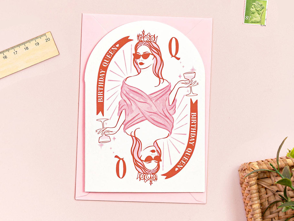 Birthday Queen Card | Sassy Feminine Girly Card