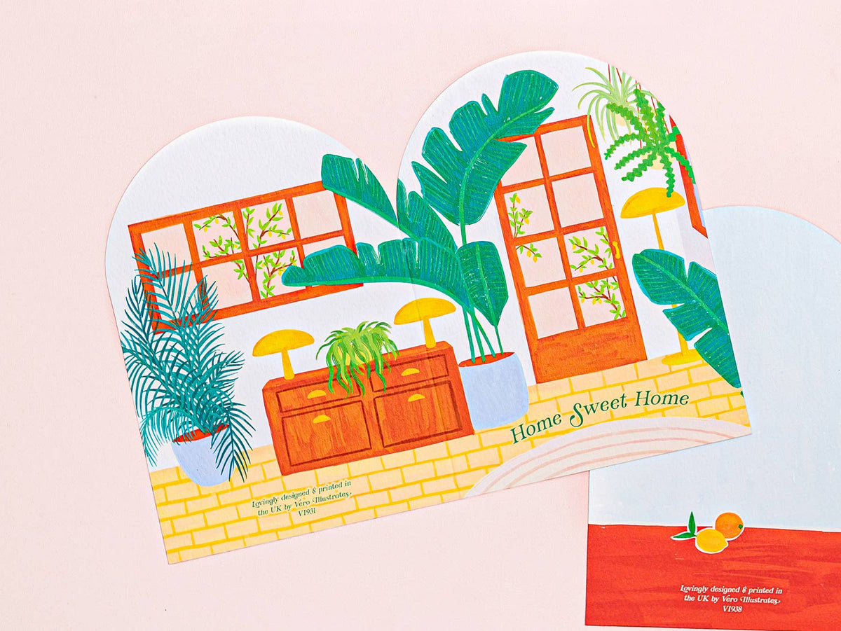 New Home Card | Plants Moving House Greeting Card
