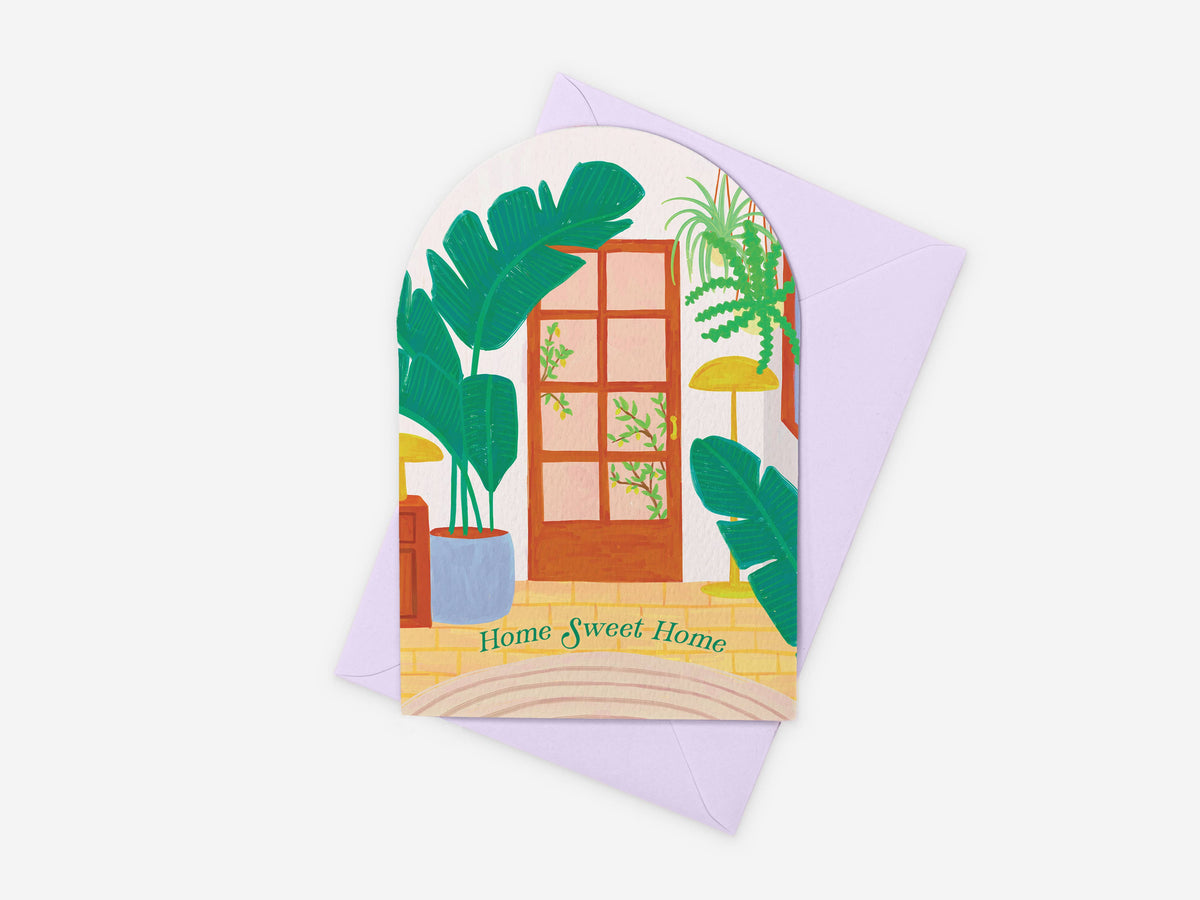 New Home Card | Plants Moving House Greeting Card