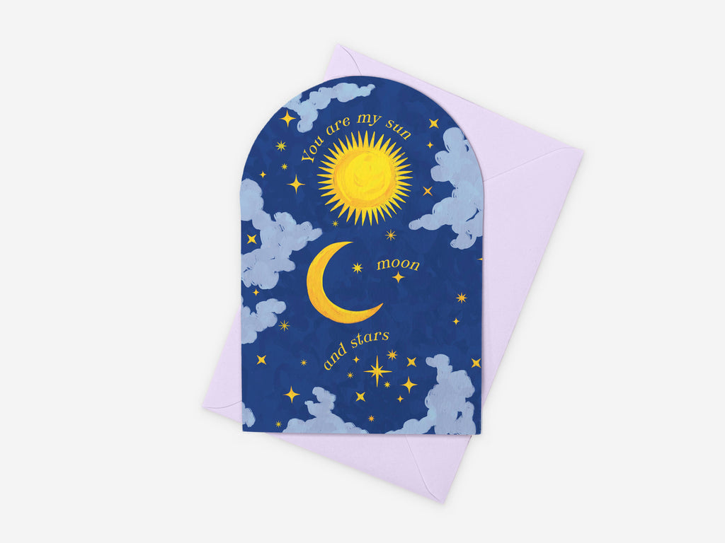 Sun Moon & Stars Card | Love Card | Anniversary | Valentines