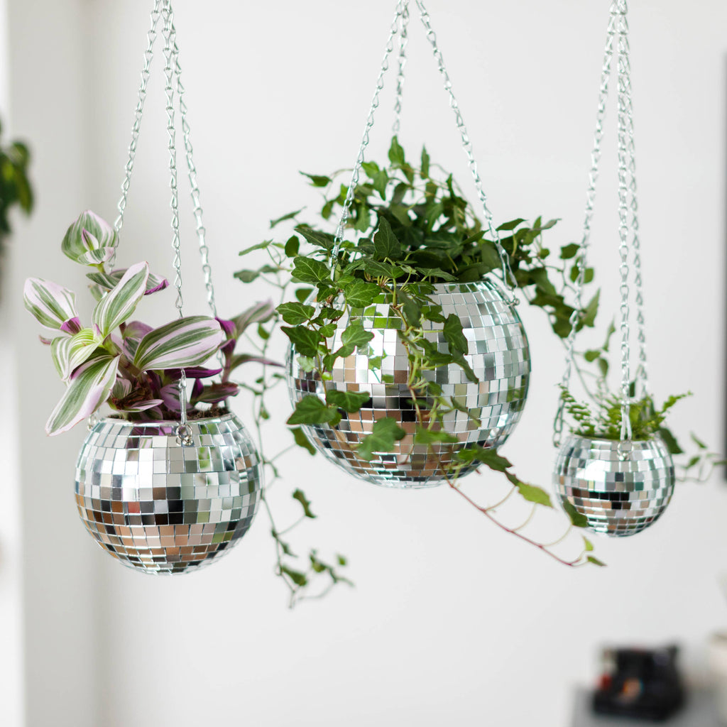 Disco Ball Hanging Planter 8-inch | Home & Lifestyle Gift