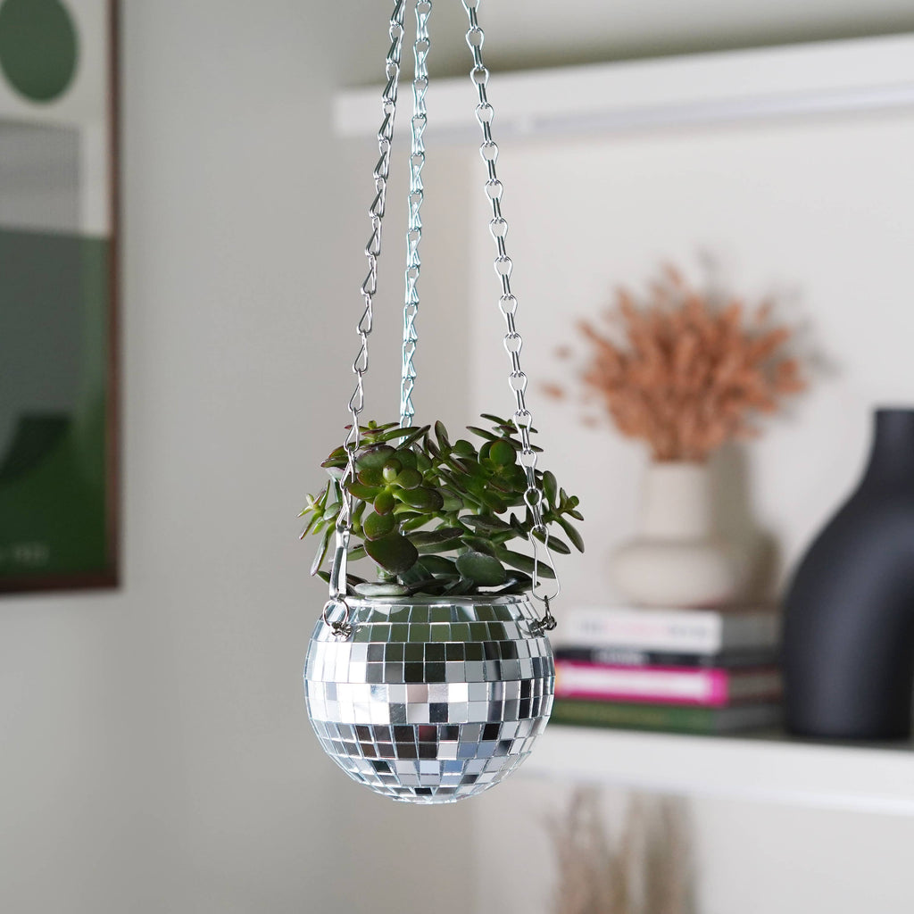 Disco Ball Hanging Planter 4-inch | Home & Lifestyle Gift