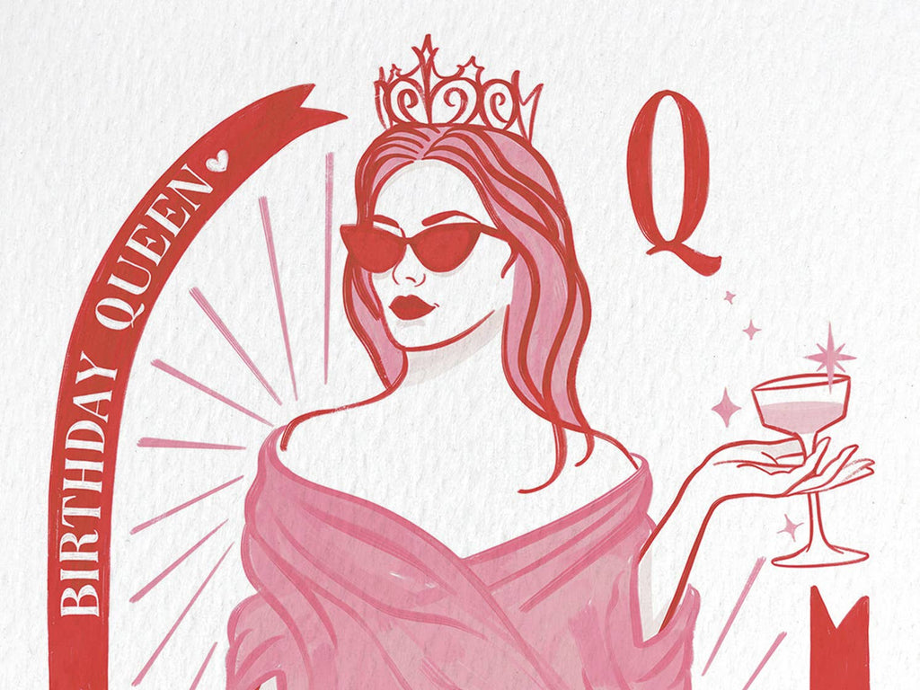 Birthday Queen Card | Sassy Feminine Girly Card