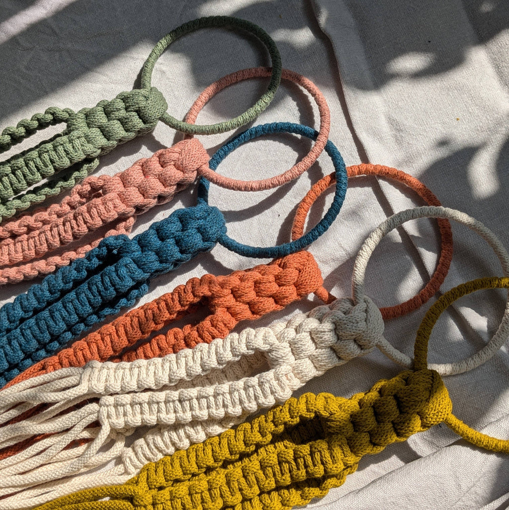 Large Macrame Plant Hanger | Eco Friendly | Recycled Cotton